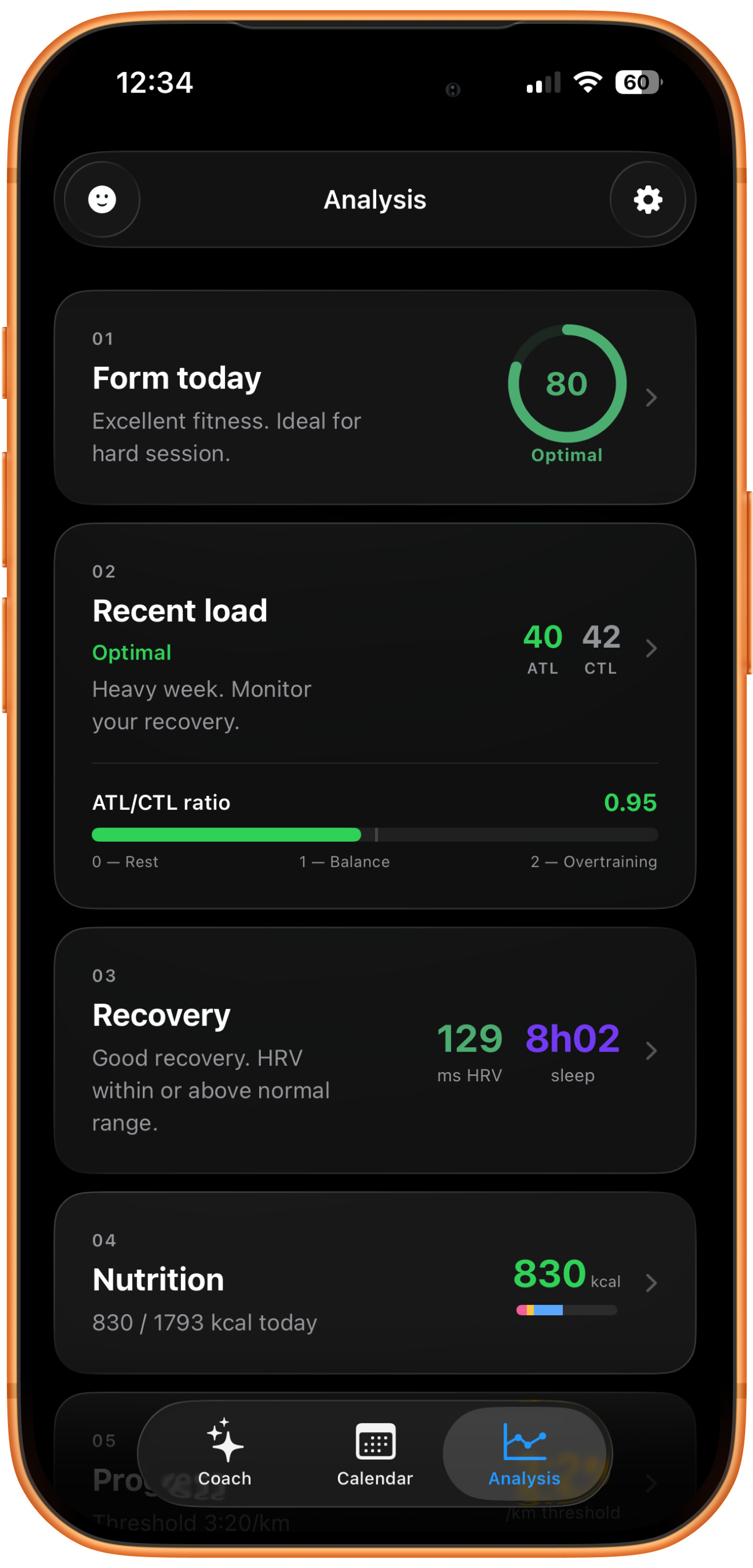 Fitness analysis